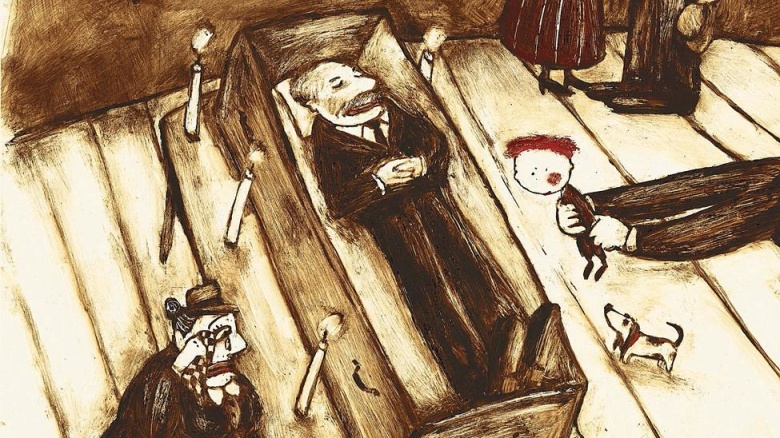 Иллюстрация из книги Фрид Амели «А дедушка в костюме». Фото: Carl Hanser