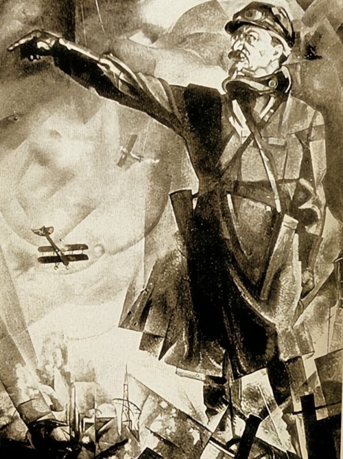 Троцкий. Фотография несохранившегося портрета работы Юрия Анненкова, 1923