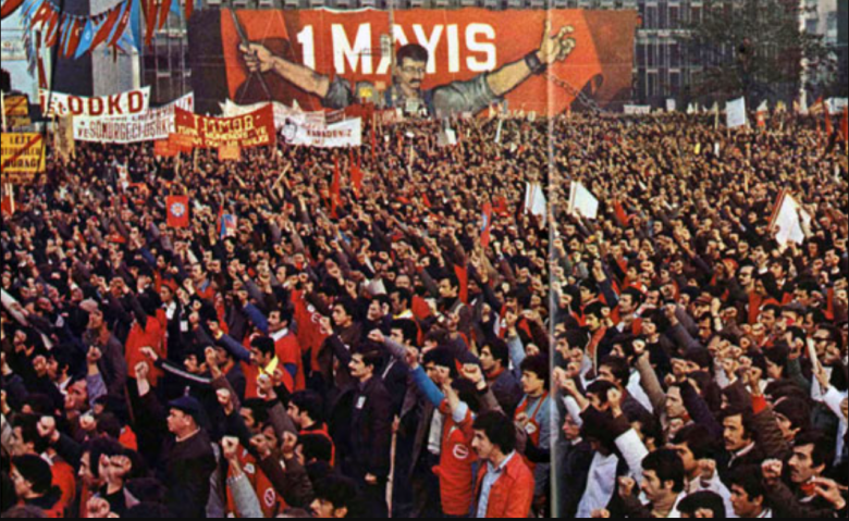 Первомайская демонстрация турецких левых, 1970-е годы