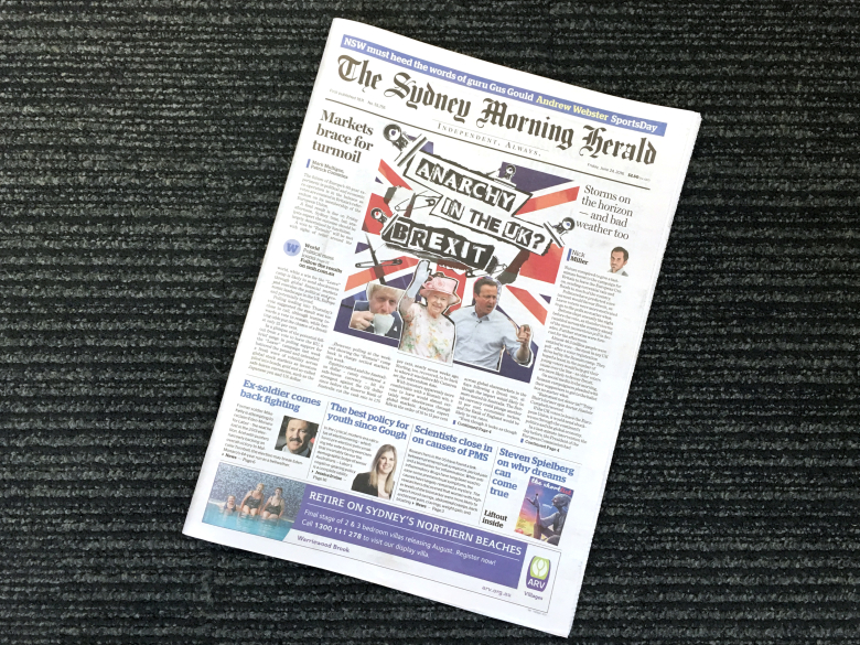 The Sydney Morning Herald от 24 июня 2016 года