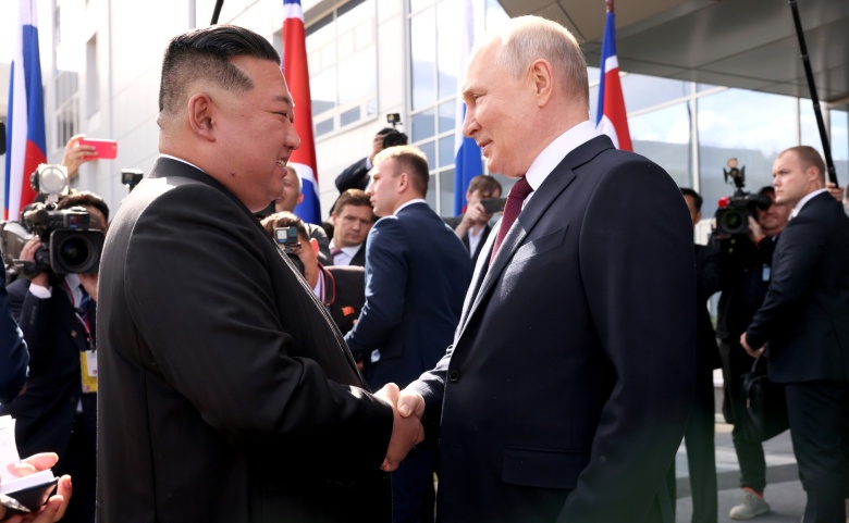 Владимир Путин и Ким Чен Ын, 13 сентября 2023 года