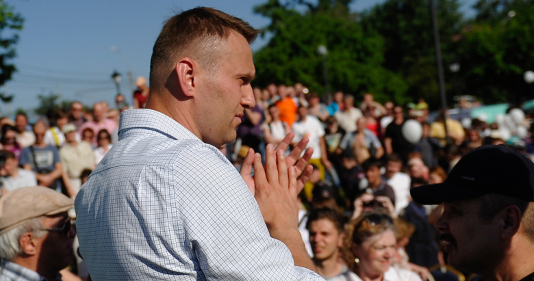 Алексей Навальный на встрече с жителями Новосибирска.
