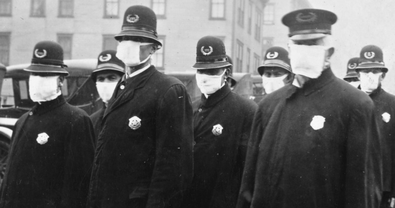 Офицеры полицейского управления Сиэтла, 1918 год.