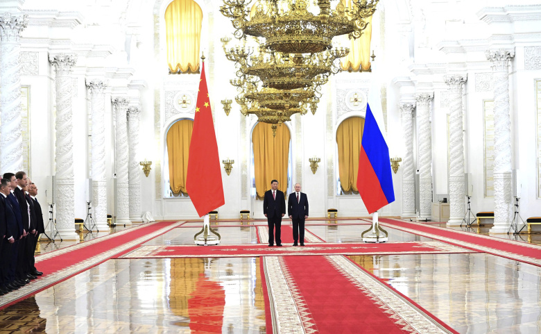 Официальная церемония встречи глав государств России и КНР. Москва, Кремль, 22 марта 2023 года