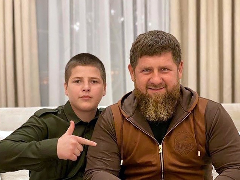 Рамзан Кадыров с сыном Адамом