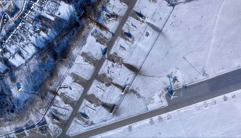 Спутниковый снимок аэродрома «Дягилево» в Рязани