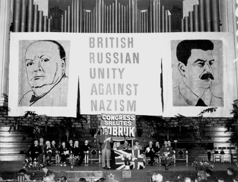 «Единство Британии и России против нацизма». Митинг в австралийском Брисбене, 1 ноября 1941 год
