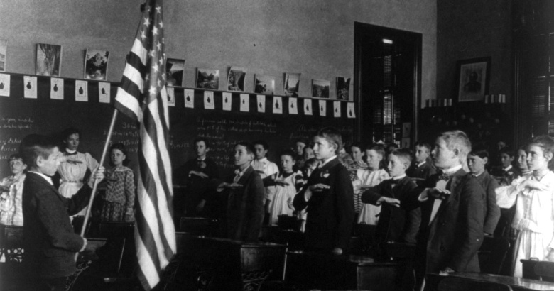 Клятва верности флагу США, 1899 год. Фото: wikipedia.org