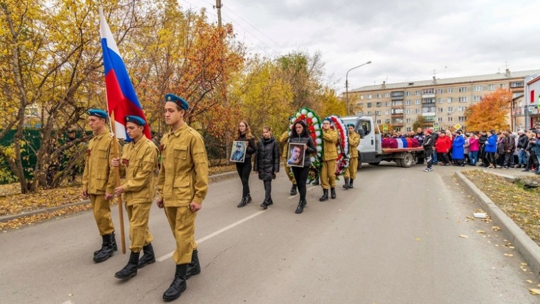 Похороны мобилизованного в Челябинской области