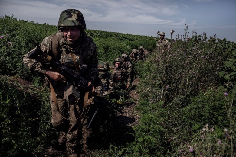 Украинские военные на южном фронте