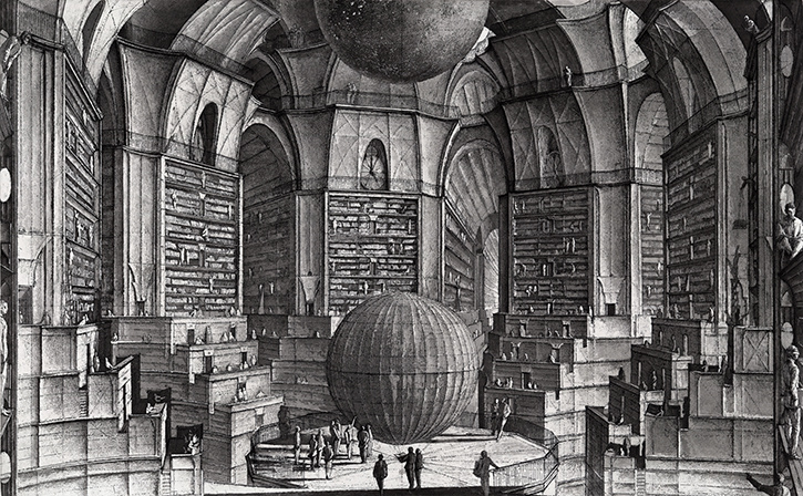 Вавилонская библиотека. Иллюстрация: Erik Desmazieres / Wikipedia.org